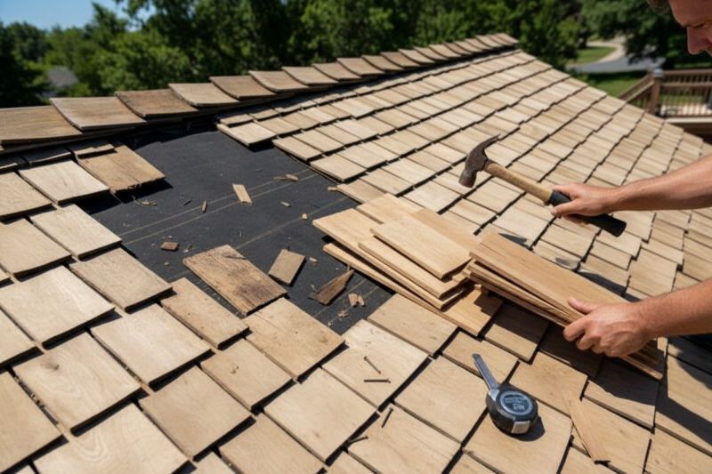 Wood Shake Roof Repair